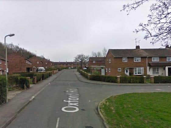 Four crews of firefighters tackled the fire in Oxford Road, Corby, overnight