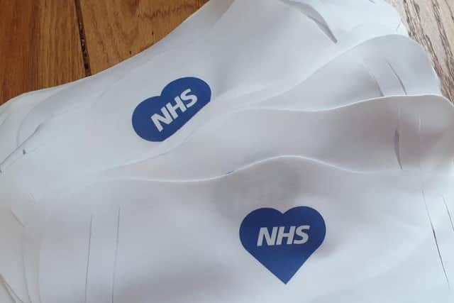 The firm's NHS face coverings.