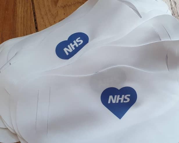 The firm's NHS face coverings.