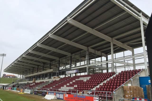 Sixfields' East Stand remains unfinished while police hunt the missing 10.25m council loan
