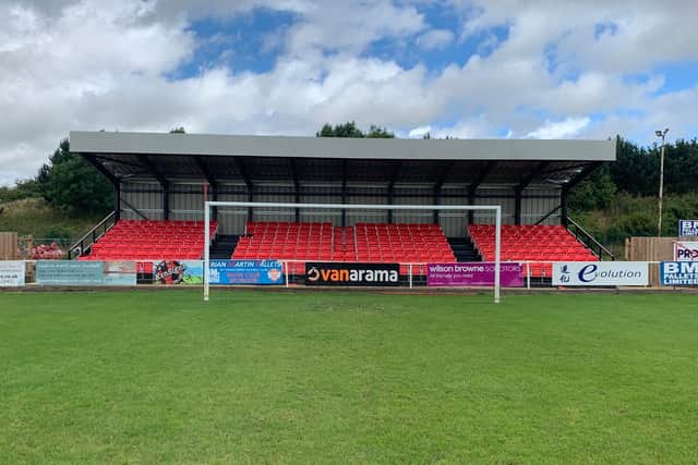 A new 250-seater stand has been installed at Latimer Park as part of the ground improvements