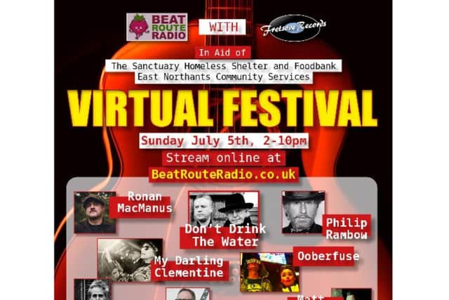 The line up for Sunday's virtual festival