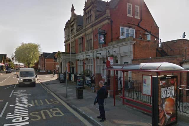 An attacker attempted to assault a woman with a golf club at this bus stop outside the Abington pub