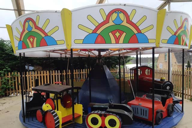 The fairground roundabout that Stephen was the first person to ride
