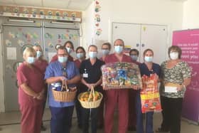 Tina on the far right with the ICU staff