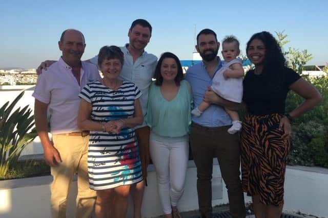 Pat McHugh with her family