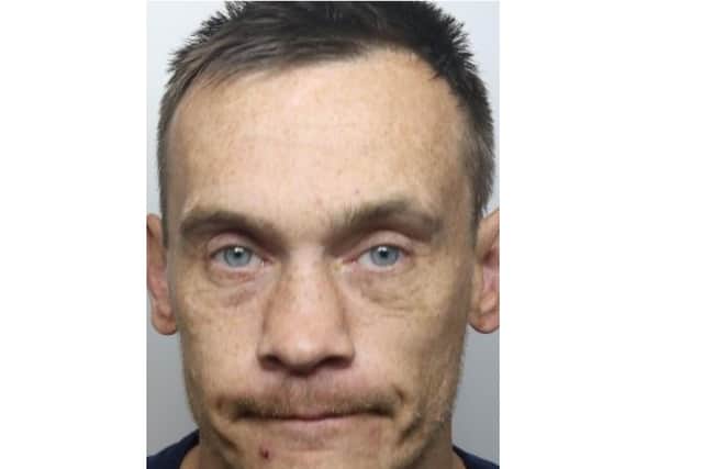 Lee Robins, 39, was jailed for two years at Northampton Crown Court. Photo: Northamptonshire Police