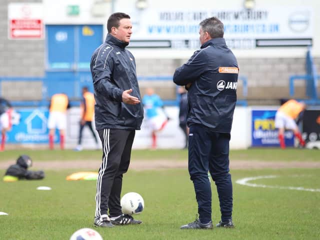 Paul Cox and assistant-manager John Ramshaw were on hand to talk to fans at Latimer Park last weekend