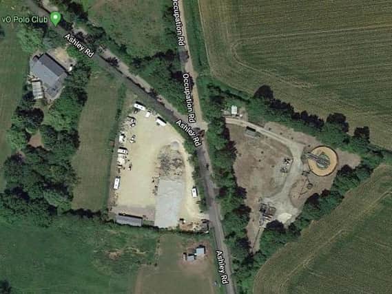 The site from above. Copyright: Google