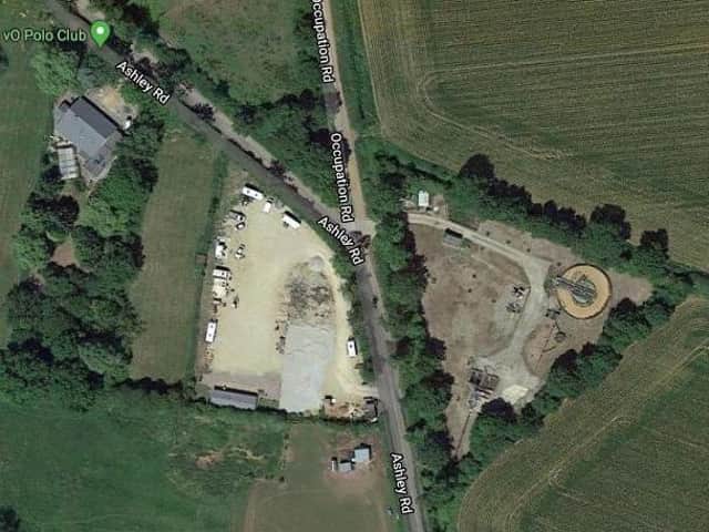 The site from above. Copyright: Google