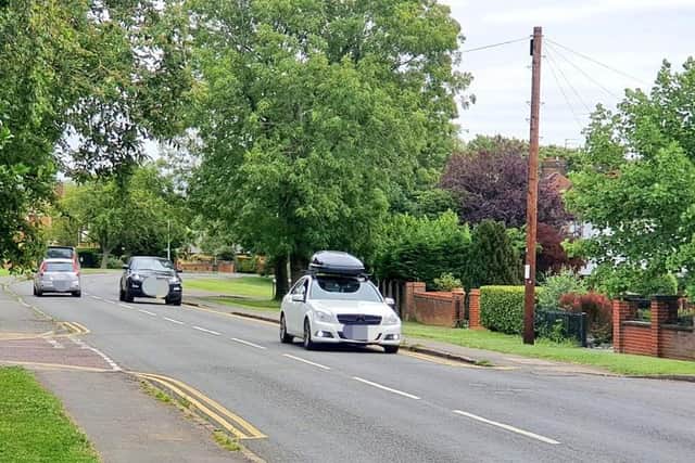 Cottingham Road, Corby, where 13 speeding vehicles were caught