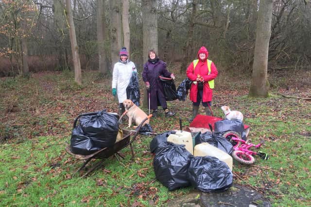 Volunteers working on a regular clean-up
