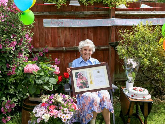 Gladys celebrates her 100th birthday.