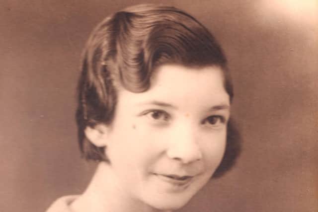Gladys as a teenager in the mid-1930s.