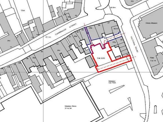 The site for the proposed flats scheme in Wellingborough town centre