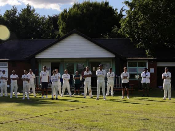 There was plenty of social distancing being observed as Loddington & Mawsley returned to action with an inter-club friendly at Harrington Road last weekend. Picture by Colin Harrop