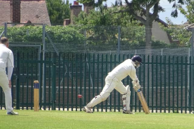 Action from a friendly clash between Rushden & Higham 3rd and Geddington 3rd as recreational cricket returned last weekend. Picture by Nathan Armstrong