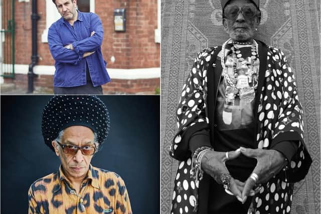 Kaya Festival headliners: (Clockwise from top left) Terry Hall, Lee 'Scratch' Perry, Don Letts