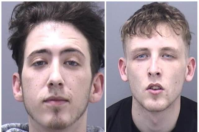 Kyron Smye and Niall Kelly were arrested after the gun was found in a garden in Penrhyn Road, Northampton