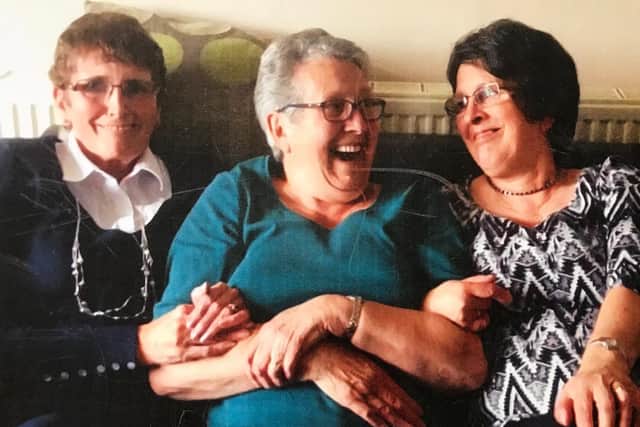 Three sisters, Lesley Bushell, Janet Haynes and Diana Holland.