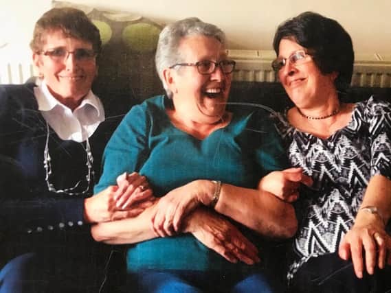 Three sisters, Lesley Bushell, Janet Haynes and Diana Holland.