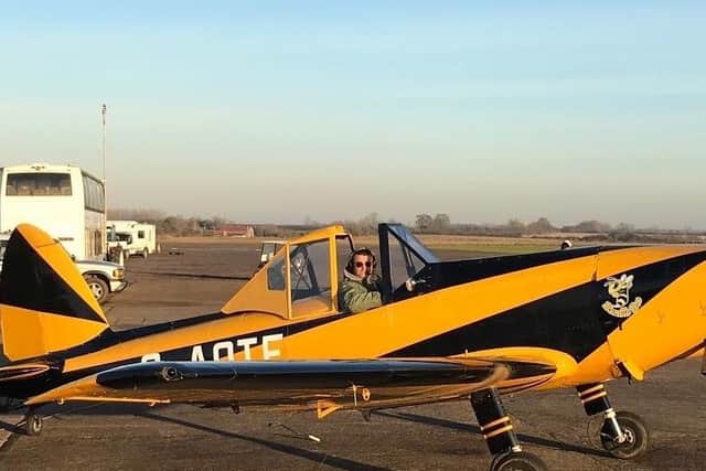 Dave Unwin on the ground