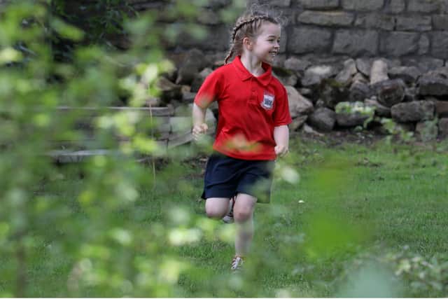 Sadie, 4, in the 'Forest School'
