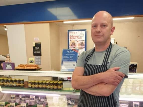 Tim Brown, owner of T.E Brown Butchers in Rushden High Street