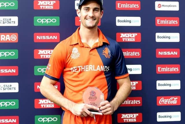 Brandon Glover was a star man in the Netherlands' qualification for the T20 World Cup