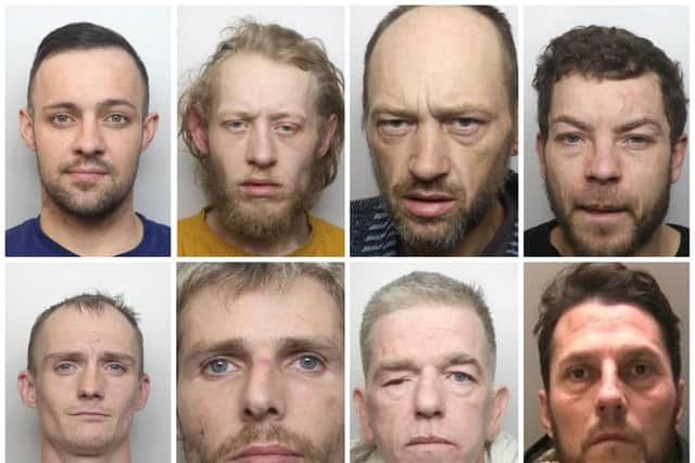 These eight were among the crooks jailed after investigations by Northamptonshire's Operation Crooked team
