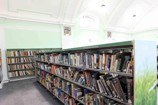 Books pictured at Central library in Abington Street will have to be prebooked before they are used.