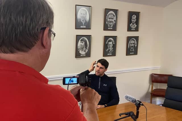 Dan Holman was back under the spotlight after his return to Kettering Town was confirmed at the weekend