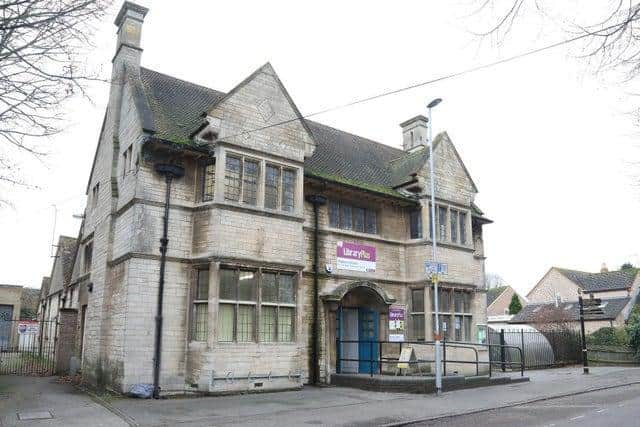 The former library building in Higham.
