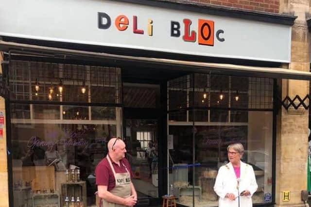 Deli Bloc opened this weekend and Mayor Keli Watts did the honours