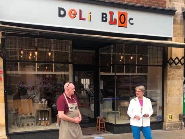 Deli Bloc opened this weekend and Mayor Keli Watts did the honours
