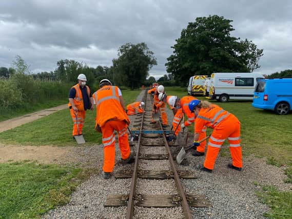 Network Rail are helping to restore Wicksteed Park's famous train tracks for free