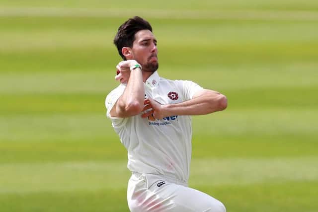 Northants fast bowler Brandon Glover