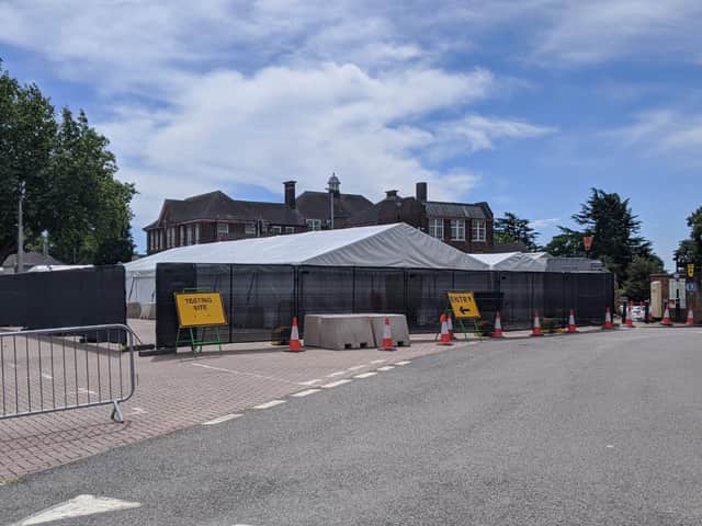 The test site in London Road car park will be in Kettering "until further notice"