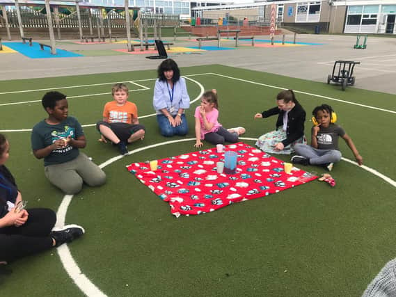 It's picnic time at Beanfield Primary