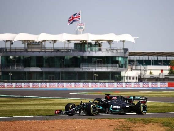 World champ Lewis Hamilton was among the first out in practice at Silverstone on Friday. Photos: Getty Images