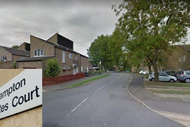 The serious assault happened in Herford Close, Corby. File picture/ google
