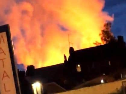 The fire this evening. Credit: Jamie Lewis