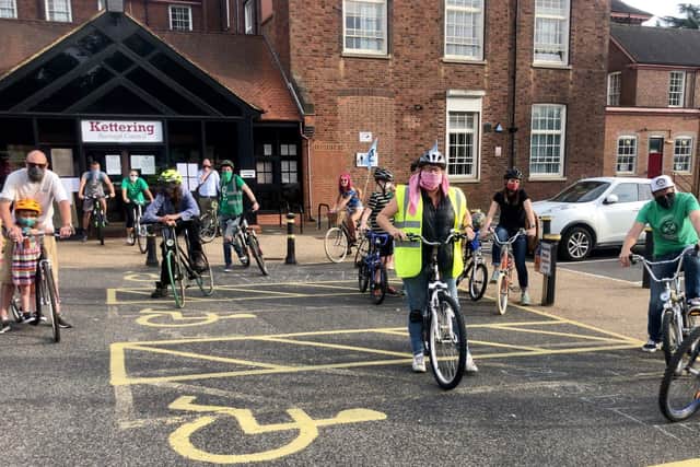 Kettering's first Critical Mass cycling event also marked the occasion