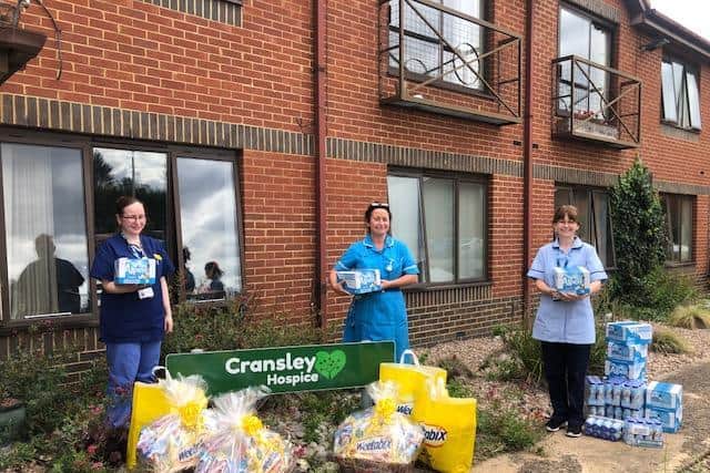 Weetabix has donated 10,000 as well as hampers and goody bags to Cransley Hospice in Kettering