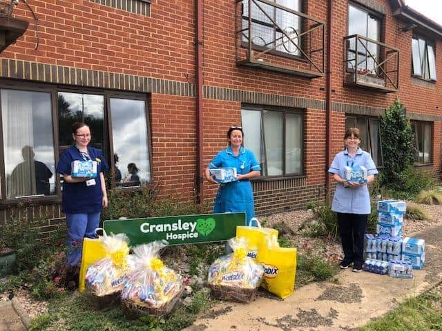 Weetabix has donated 10,000 as well as hampers and goody bags to Cransley Hospice in Kettering