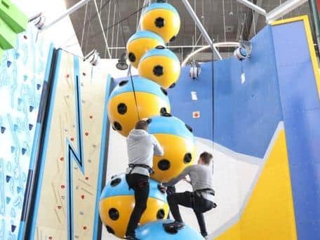 Inside Rock Up at Rushden Lakes