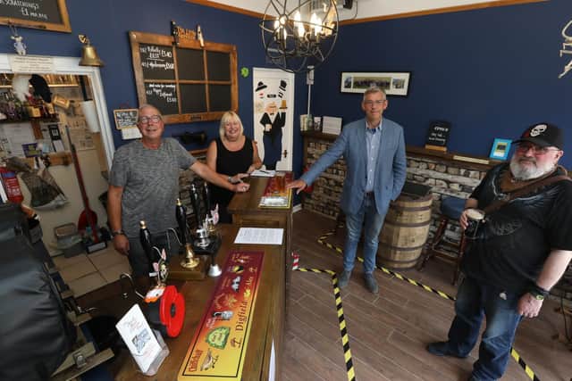 The Little Ale House l-r Alan Piggot, Tracie Clarke-Piggot, John Taylor and Bob Carrington