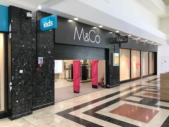 Kettering's M&Co store has closed.