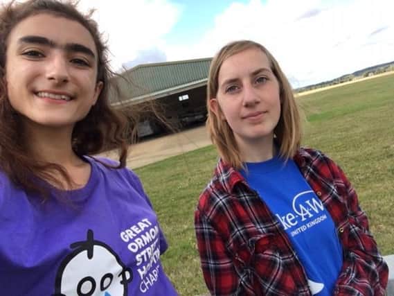Nichola and Holly are doing a sponsored skydive
