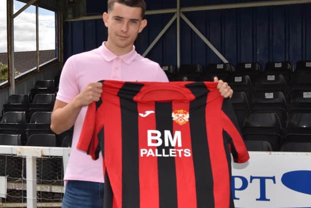 Youngster George Herbert has signed his first senior contract with Kettering Town. Picture courtesy of Paul Cooke/Poppies Media